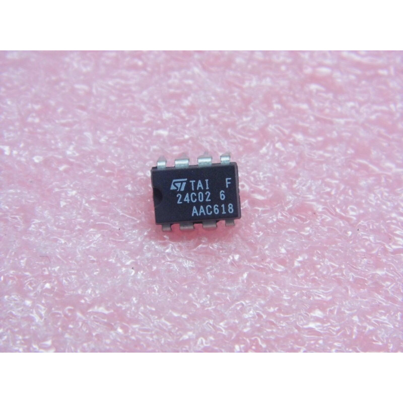 ci ST 24C02 ~ ic ST24C02 ~ serial 2K (256 x 8) EEPROM ~ DIP8 (PLA030)