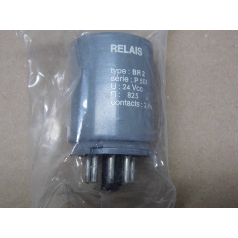 enertec schlumberger relais BR2 P501 24Vcc 825R 825 Ohms 2 inverseurs