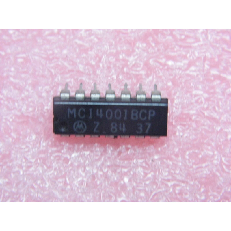 ci MC 14001 BCP ~ ic MC14001BCP (- 4001) ~ CMOS Quad 2-Input NOR gate (PLA040)