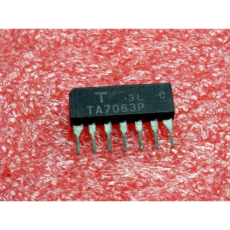 ci TA 7063 P ~ ic TA7063P ~ Low Noise, Pre-Amplifier ~ SIP-7 toshiba