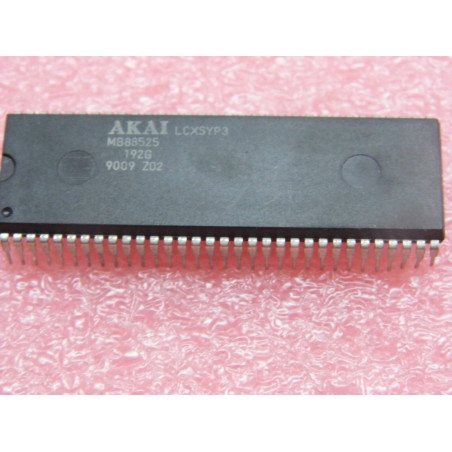 ci MB 88525 ~ ic MB88525 ~ DIP64 ~ CMOS 4-Bit MicroComputer / AKAI (PLA023)