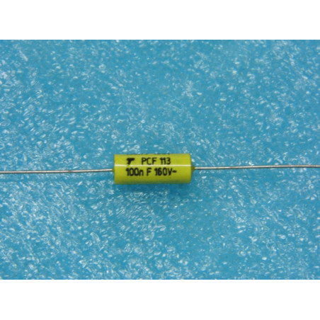 Lot x10 : capacitor condensateur plastique PPM2 100nF 0.1µF 160v axial PCF113