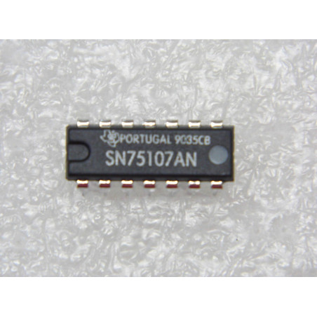 Lot x2 : ci SN 75107 AN - ic SN75107AN - Dual Receiver dip14 (PLA029)