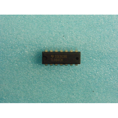 Lot x2 : ci TL084 CN - ic TL084CN - DIP14 - Quad Op-Amp JFET-input (CI47)