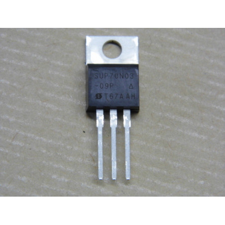 Lot x2 : SUP70N03 -09P ~ N-Channel MOSFET PWM Optimized transistor (E46A+)