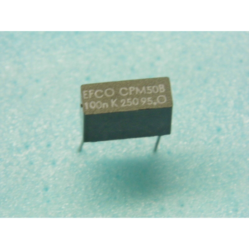 Lot x5 : capacitor condo condensateur EFCO 100nF 0.1µF 0.1MF 250v CPM50B 10%