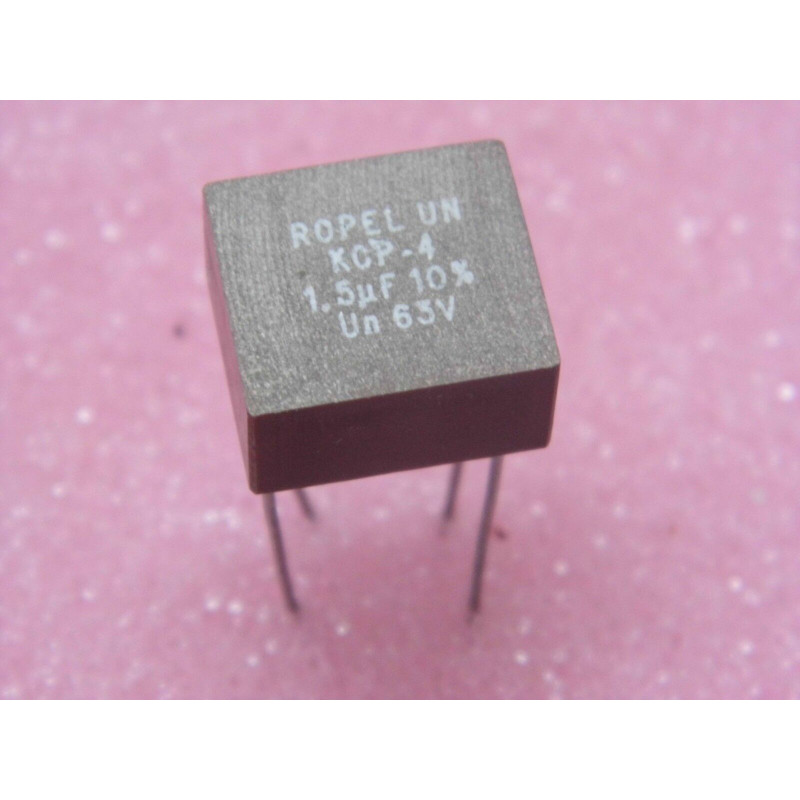 Lot x5 : capacitor condo condensateur 1.5µF 63v 10% KCP-4 KCP4 Ropel (4 pattes)