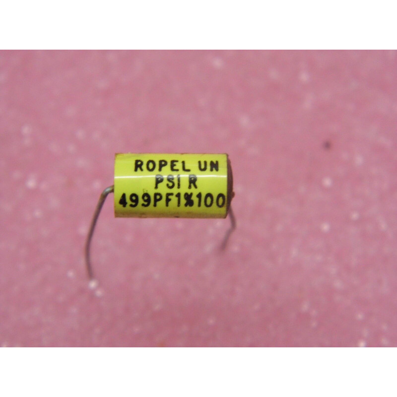 Lot x4 : capacitor condo condensateur 499pF 1% 100v PSI R Ropel