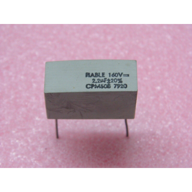 Lot x3 : capacitor condo condensateur 2.2µF 2.2uF 160v 20% PIABLE CPM50B