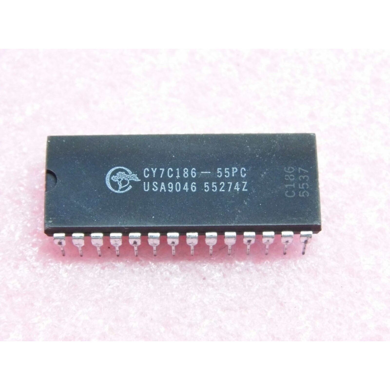 ci CY 7 C 186-55 PC -ic CY7C186-55PC -DIP 28 (PLA025)