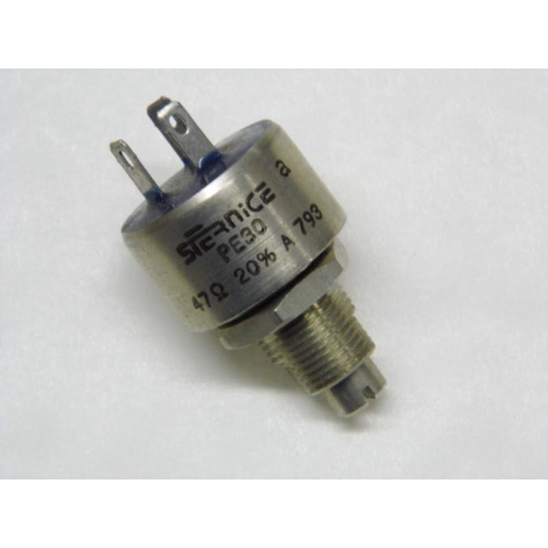 potentiomètre 47R 47 ohms PE30 20% sfernice axe court fendu