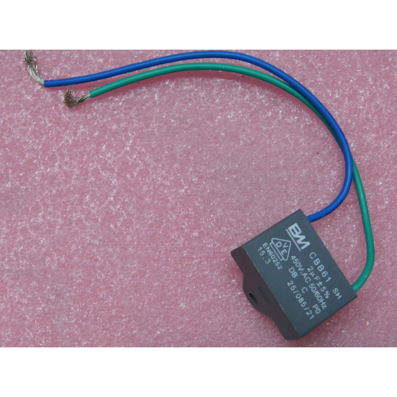 condensateur démarrage étanche 2µF 450V Motor Capacitor 50-60HZ BM150 CBB61 SH