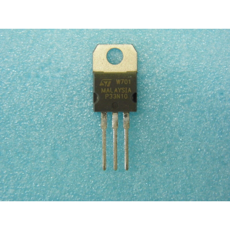 Lot x6 ~ transistor P33N10 STP33N10 mosfet canal N 100v 60mR TO220 (+CI46)