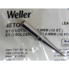 une Panne WELLER ETO creuse longue fine tournevis 0.8mm  pour fer LR21 WEC 