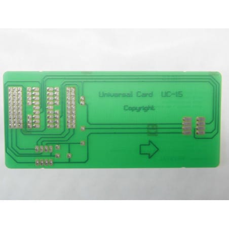 carte d'étude universelle UC15: universal smart card UC-15 pour µP et EEprom