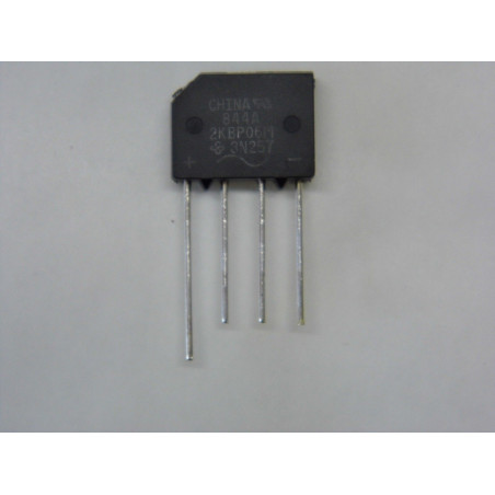 Lot x4 - pont de diodes 2KBP06M 2A 600v en ligne