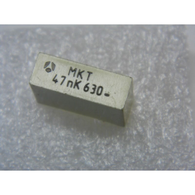 Lot x5 - capacitor condensateur plastique 47nF 47000pF 0.047µF 10% 630V MKT