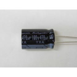 Lot de 5 - capacitor condo condensateur 100v 470µF 470uF 470MF rubycon 105°C