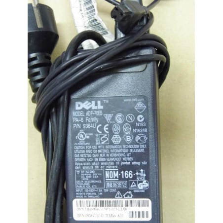 alimentation 20v DC 3.5A DELL ADP-70EB (in 100-240v 50-60Hz 120VA 1.5A 70W)