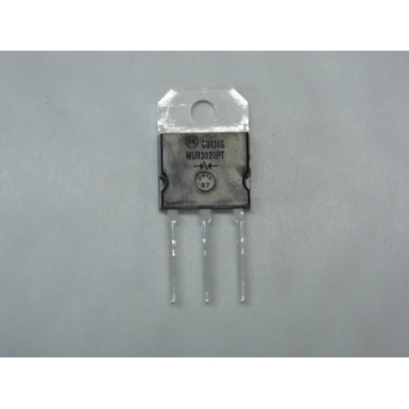 Lot de 5 x Diode MUR 3020 PT / MUR3020PT ultra rapide 200V / 2 x15A SOT93 (A14)