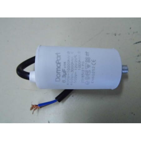 condo condensateur permanent / démarrage moteur 6.3µF 6.3uF 6.3MF 450v (à fils)