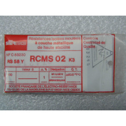 100 résistances RCMS02 RS58Y 1% 1/8W 50ppm 9R76  9.76 ohms Sfernice resistor