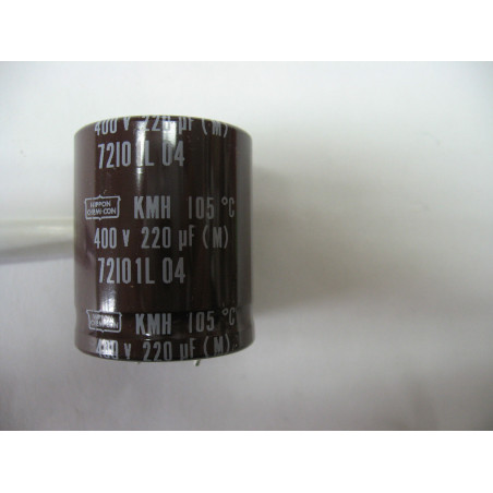 capacitor condensateur 220µF 220MF 220uF 400V snap-in 105°C nippon chemi-con