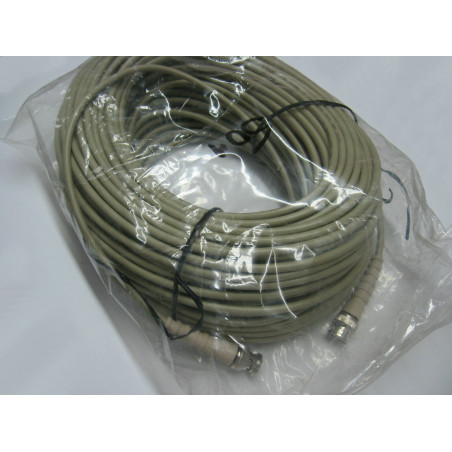 câble coaxial  , cordon BNC - 50ohms mâle-mâle 50M (50 mètres)