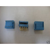 Lot de 5 Connecteurs PCB / DIP 2 x 4 points contact dor