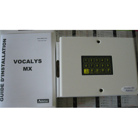 Transmetteur téléphonique Adetec : VOCALYS MX 000 T06 220 (Fabriqué en France)