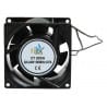 Ventilateur 220V  230V 80 x 80 x 38mm à ossature Métallique et Pales Plastiques