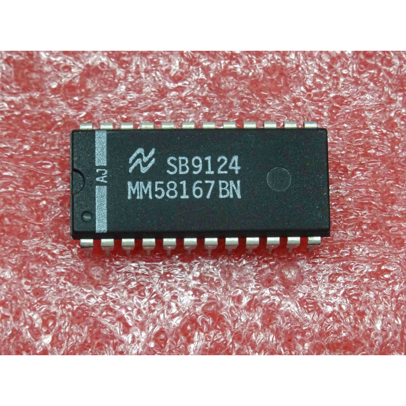 ci MM 58167 BN ~ ic MM58167BN ~ MM58167B ~ microprocessor real time clock (CI12)