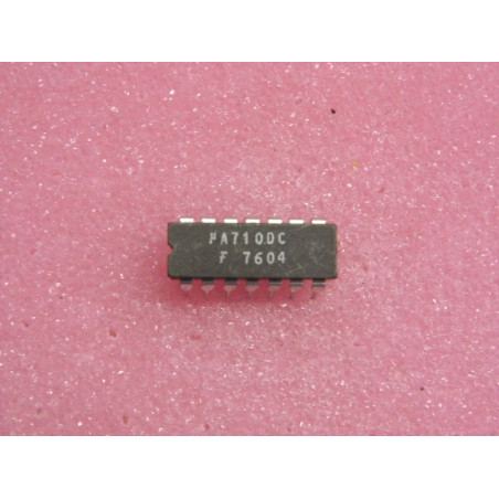 ci µA 710 DC ~ ic uA 710DC µA710DC uA710DC ~ DIP14, boîtier céramique