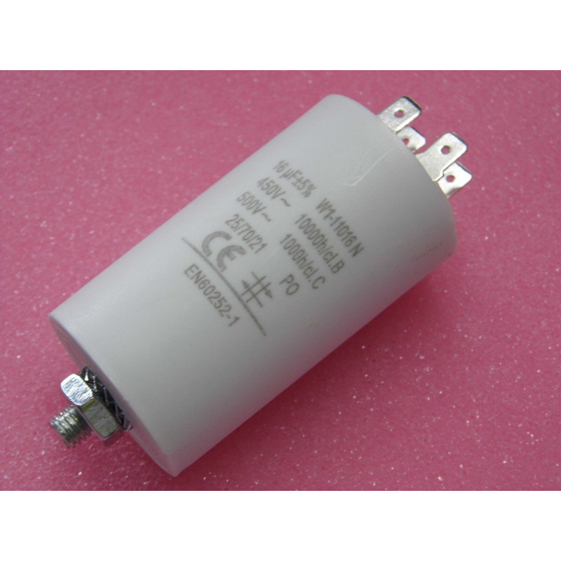 Condo / Condensateur de Démarrage 16MF 16µF 16UF 450V à 4 cosses