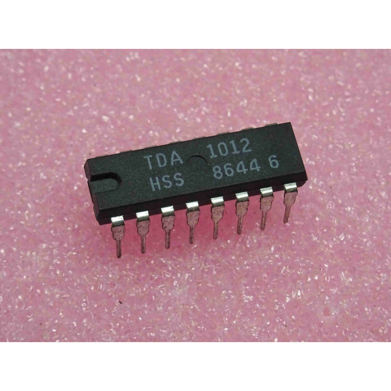 ci TDA 1012 ~ ic TDA1012 ~ Rec/Play Amp., Audio Out, ALC, 2W (9v/4ohm) ~ DIP-16