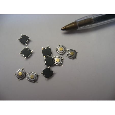 Lot de 20 Touches Contact inter Horizontal  SMD extra plat 1T