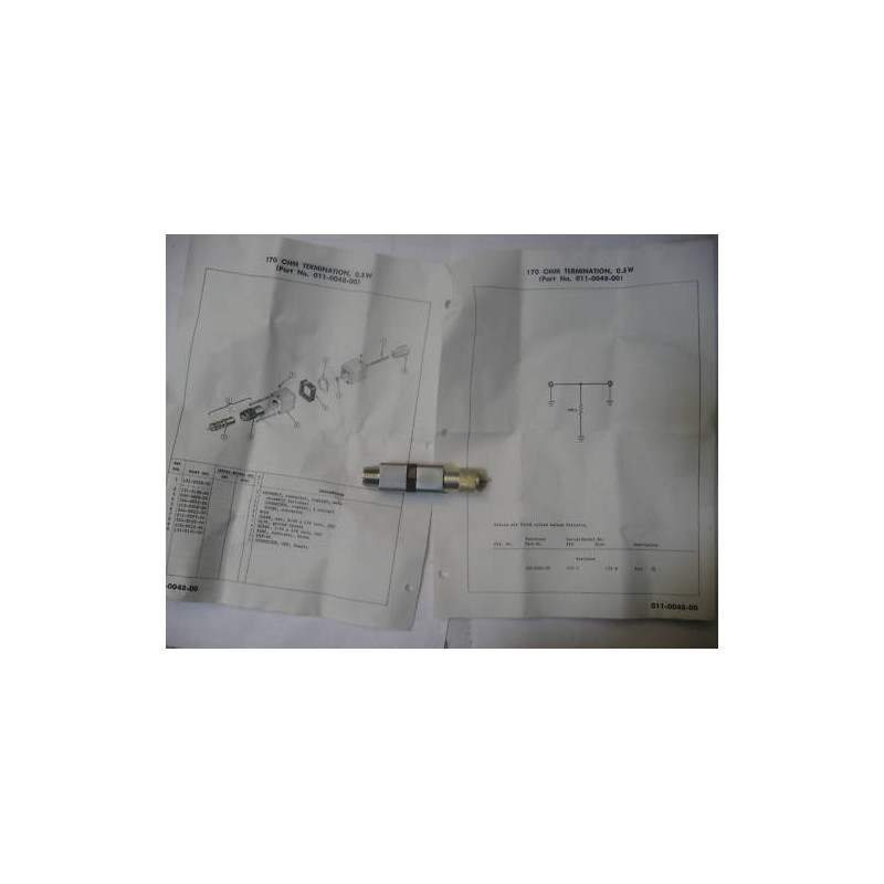 Bouchon Tektronix 011-048 Term 170R 0.5W 1/2W + doc