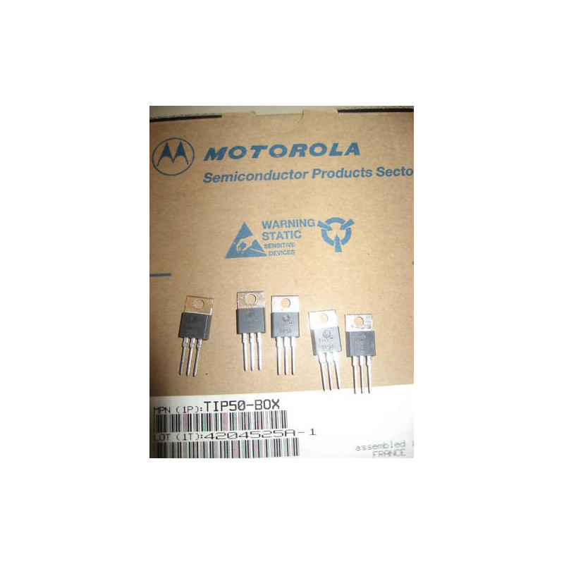 Lot de 5 Transistors TIP50 1A 400V TO220 400V Motorola