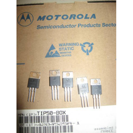 Lot de 5 Transistors TIP50 1A 400V TO220 400V Motorola