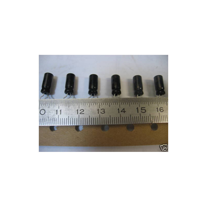 Lot de 25  Capacitor  Condensateur 3.3UF 3.3µF 3.3MF 63V Radial 105°C Hitano