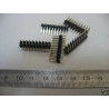 Lot de 20 Barrettes pas de 2.54mm 2 x 10pts dorés mâle