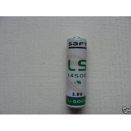 Pile Lithium Saft 3.6V  LS14500 AA / LR6 50.2 x 14.3mm 