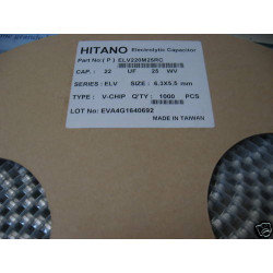 Bobine de 1000 Condensateurs CMS HITANO 22MF 22µF 25V (capacitor)