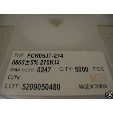 Bobine Résistances 270K 5% CMS SMD 0805 FCR05JT 274 (resistor)