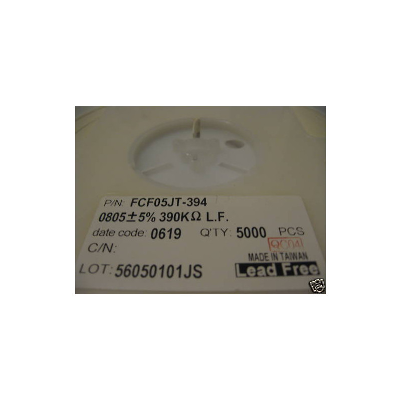 Bobine Résistances 390K 5% CMS SMD 0805 FCF05JT 394 LF (resistor)