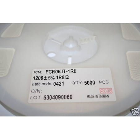 Bobine Résistance 1206 1.8 Ohm 5% CMS SMD FCR06JT 1R8 (resistor)