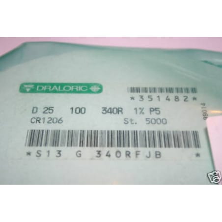 Bobine Résistance 1206 340 Ohms 1% CMS SMD 340R Draloric (resistor)