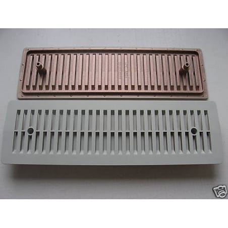 Lot x4: Grille d'aération de 235 x 71 x 6mm en Plastique ABS, 2 Trous de perçage