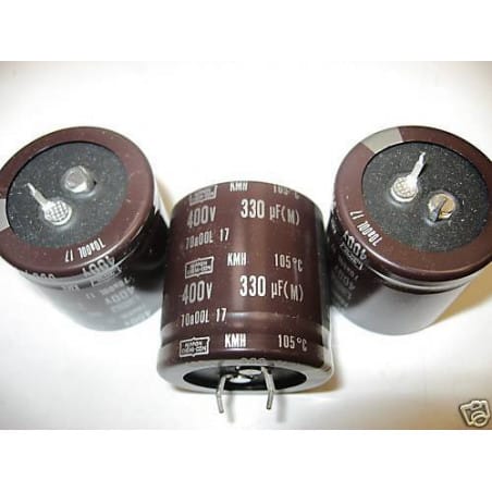 1 condensateur chimique Snap-in 330µF 330uF 330MF 400V 105° Nippon Chemi-Con capacitor