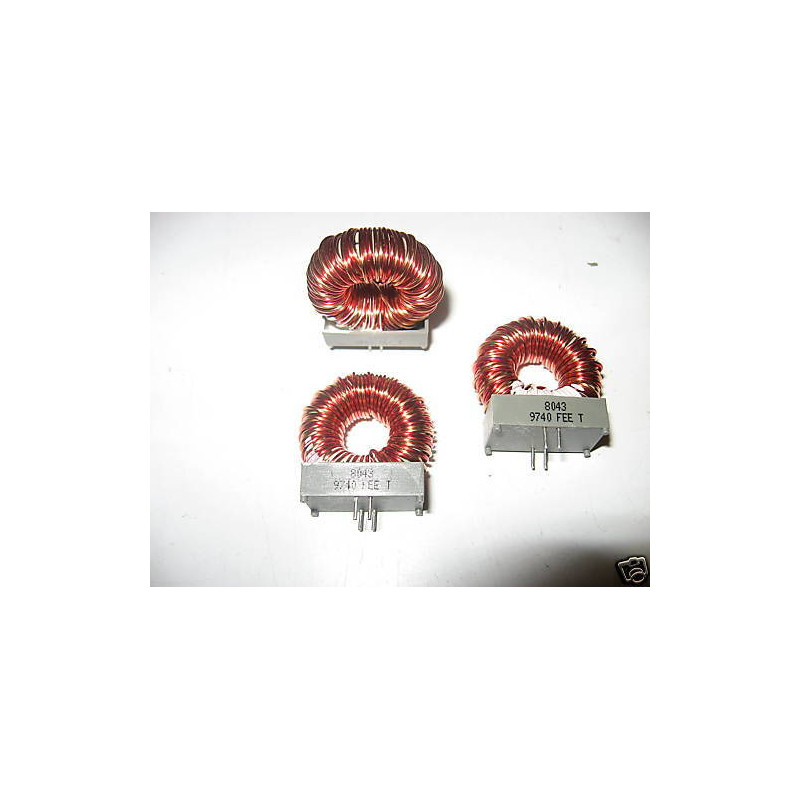 Lot de 3 Inductance Selfs 100µH 5A  réf: FET8043